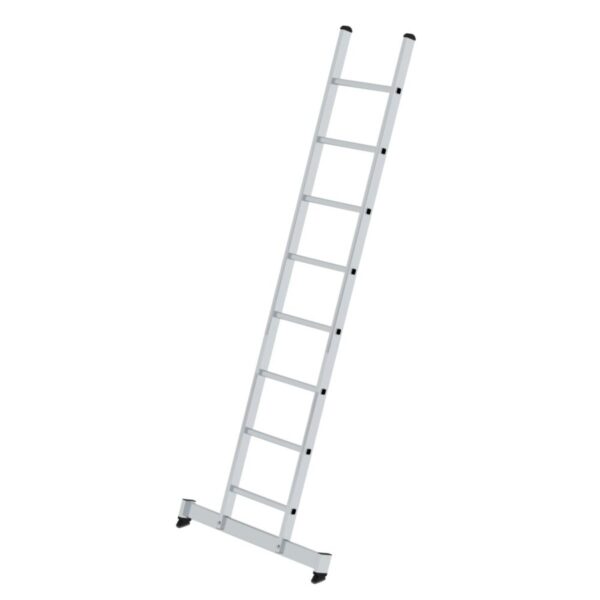 Günzburger Steigtechnik Sprossen-Anlegeleiter mit nivello®-Traverse 8-Sprossen