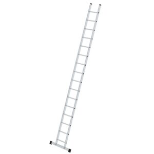 Günzburger Steigtechnik Sprossen-Anlegeleiter mit Standard-Traverse 16 Sprossen