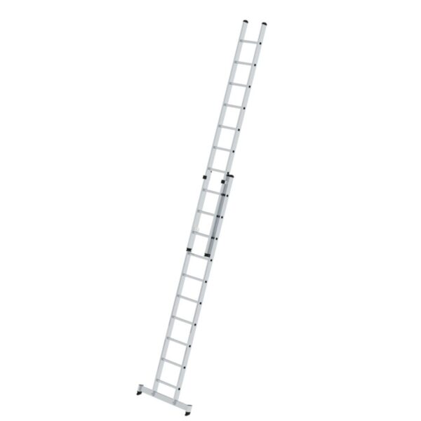 Günzburger Steigtechnik Sprossen-Schiebeleiter 2-teilig mit nivello®-Traverse 2x10 Sprossen