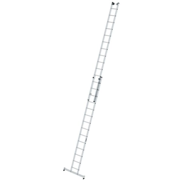 Günzburger Steigtechnik Sprossen-Schiebeleiter 2-teilig mit nivello®-Traverse 2x14 Sprossen