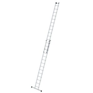 Günzburger Steigtechnik Sprossen-Schiebeleiter 2-teilig mit Standard-Traverse 2x14 Sprossen