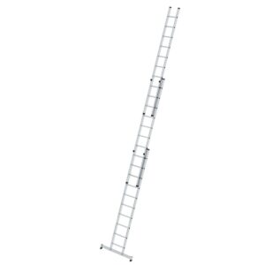Günzburger Steigtechnik Sprossen-Schiebeleiter 3-teilig mit nivello®-Traverse 3x10 Sprossen