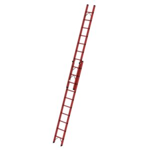 Günzburger Steigtechnik Sprossen-Schiebeleiter GFK 2-teilig ohne Traverse 2x10 Sprossen