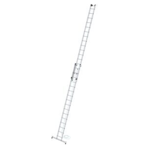 Günzburger Steigtechnik Sprossen-Seilzugleiter 2-teilig mit nivello®-Traverse 2x16 Sprossen