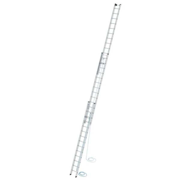 Günzburger Steigtechnik Sprossen-Seilzugleiter 3-teilig ohne Traverse 3x16 Sprossen