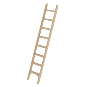 Günzburger Steigtechnik Stufen-Anlegeleiter Holz ohne Traverse 8 Stufen