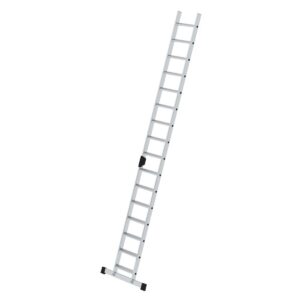 Günzburger Steigtechnik Stufen-Anlegeleiter mit Standard-Traverse 16 Stufen