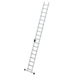 Günzburger Steigtechnik Stufen-Anlegeleiter mit Standard-Traverse 18 Stufen