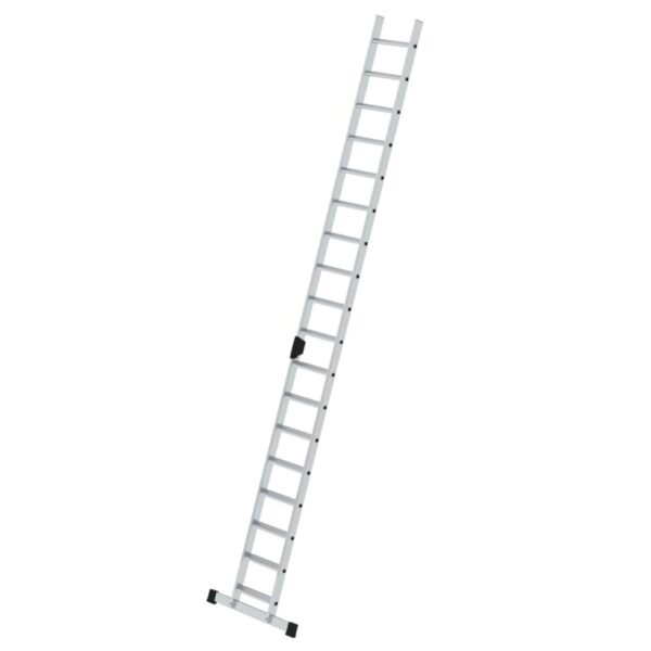 Günzburger Steigtechnik Stufen-Anlegeleiter mit Standard-Traverse 18 Stufen
