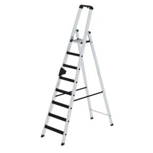Günzburger Steigtechnik Stufen-Stehleiter einseitig begehbar mit clip-step 8 Stufen
