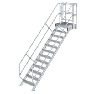 Günzburger Steigtechnik Treppen-Modul Aluminium geriffelt 12 Stufen