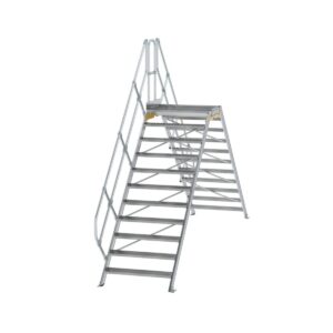 Günzburger Steigtechnik Überstieg 45° Stufenbreite 1000 mm 11 Stufen