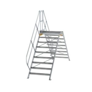 Günzburger Steigtechnik Überstieg 45° Stufenbreite 1000 mm 9 Stufen