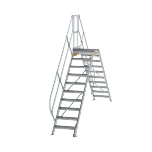 Günzburger Steigtechnik Überstieg 45° Stufenbreite 600 mm 10 Stufen