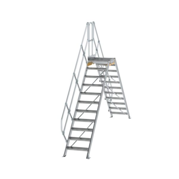 Günzburger Steigtechnik Überstieg 45° Stufenbreite 600 mm 11 Stufen