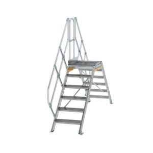 Günzburger Steigtechnik Überstieg 45° Stufenbreite 600 mm 6 Stufen
