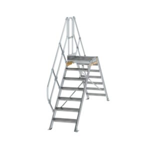 Günzburger Steigtechnik Überstieg 45° Stufenbreite 600 mm 7 Stufen