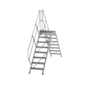 Günzburger Steigtechnik Überstieg 45° Stufenbreite 600 mm 8 Stufen