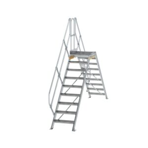 Günzburger Steigtechnik Überstieg 45° Stufenbreite 600 mm 9 Stufen