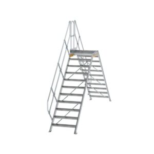 Günzburger Steigtechnik Überstieg 45° Stufenbreite 800 mm 11 Stufen