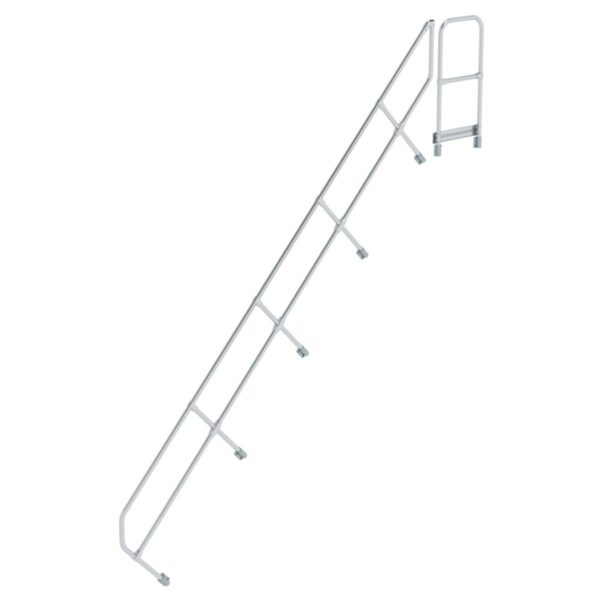 Günzburger Steigtechnik Zweiter Handlauf für Treppe mit Plattform 45° 16 Stufen