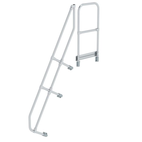 Günzburger Steigtechnik Zweiter Handlauf für Treppe mit Plattform 60° 7 Stufen