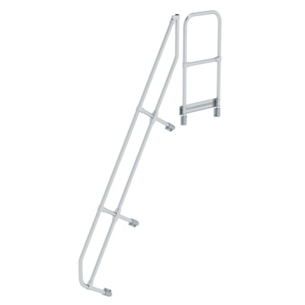 Günzburger Steigtechnik Zweiter Handlauf für Treppe mit Plattform 60° 9 Stufen