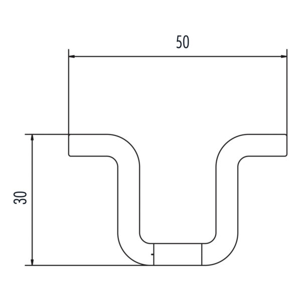 Hailo Professional Steigschutzschiene H50, L=1120, ALUELOX
