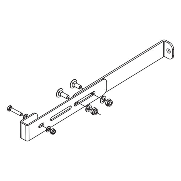 Hailo Professional Wandhalter bis 410 mm für Holm 40x20 1.4301