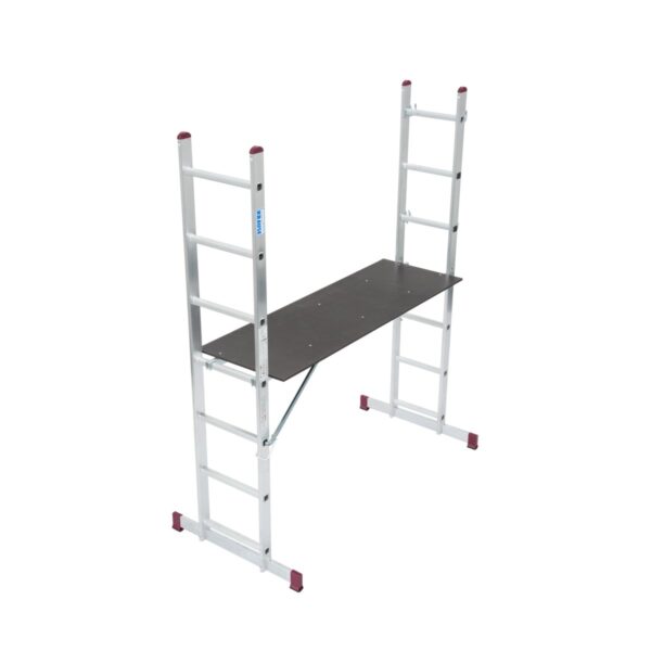 Krause CORDA Leitergerüst für Treppen geeignet 2x7 Sprossen