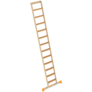 Layher Holzanlegeleiter 1023 mit Stufen 12 Stufen; Länge 3.40 m
