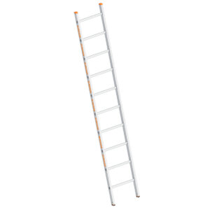Layher Sprossenanlegeleiter TOPIC 10 Sprossen; Aluminiumleiter mit 10 Sprossen, Länge 2.85 m