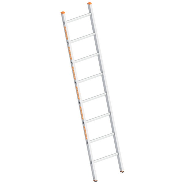 Layher Sprossenanlegeleiter TOPIC 8 Sprossen; Aluminiumleiter mit 8 Sprossen, Länge 2.30 m
