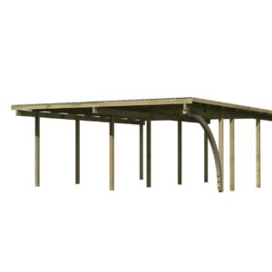 Doppelcarport Eco 2, 5,63x6,76x2,29m
