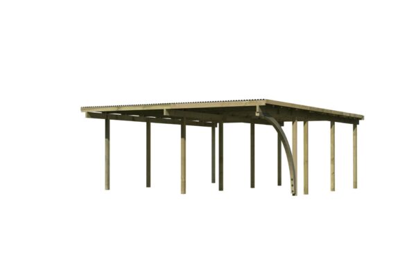 Doppelcarport Eco 2, 5,63x6,76x2,29m