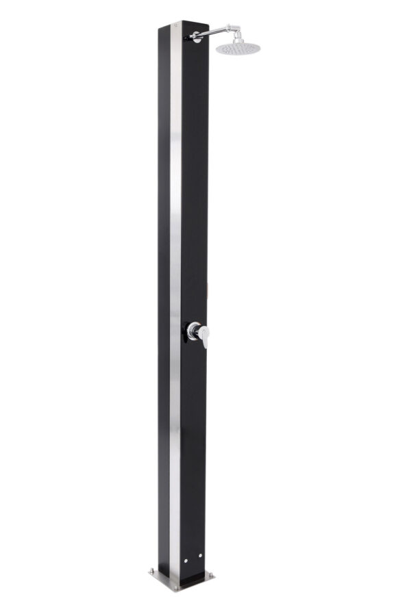 Solardusche Exquisit aus Edelstahl mit Glasfront 18l