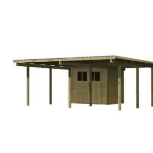 Doppelcarport Eco 2, 5,63x6,76x2,29m