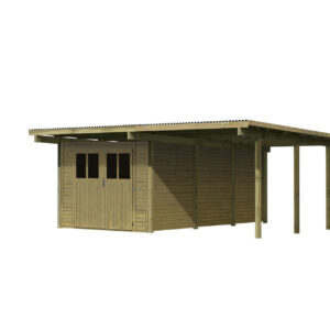 Doppelcarport Eco 2, 5,63x6,76x2,29m