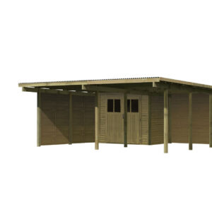 Doppelcarport Eco 2, 5,63x6,76x2,29m