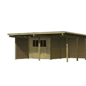 Doppelcarport Eco 2, 5,63x6,76x2,29m