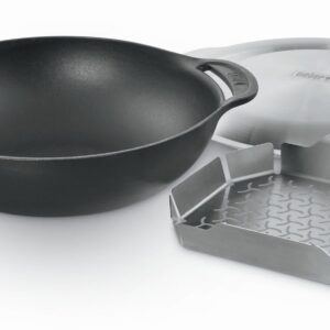 Wok-Einsatz - Gourmet BBQ System  inklusive Deckel und Dünsteinsatz