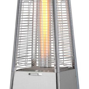 Terrassenheizstrahler Cheops 10,5 kW, Edelstahl