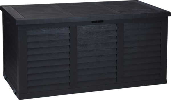 Auflagenbox, Holzdekor