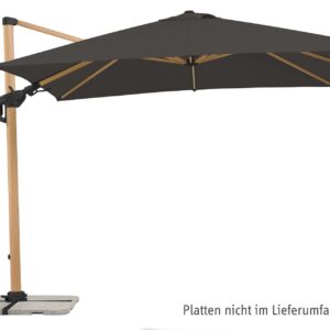 Ampelschirm Rhodos Twist Woody 300x300/8cm