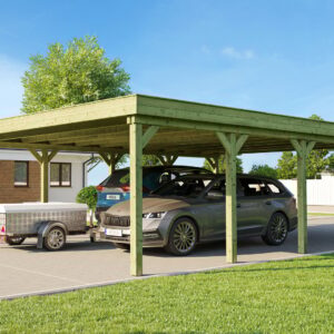 Doppelcarport 609 mit Stahltrapezblechdach