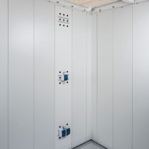 E-Montagepaneel Gerätehaus Neo grauweiß