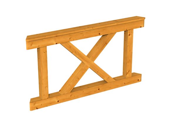 Brüstung Andreaskreuz Nice