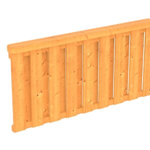 Brüstung Deckelschalung Douglasie