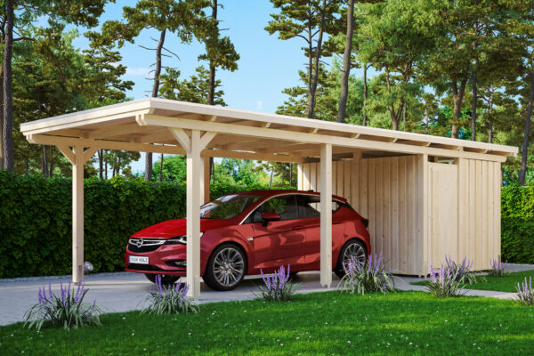 Carport Emsland m. Abstellraum