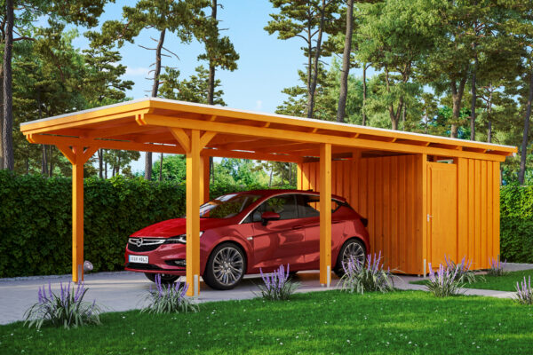 Carport Emsland m. Abstellraum